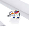 S925 Sterling Silver Colorful Cute Elephant Beads DIY Bracelet Necklace Accessories