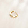 S925 Sterling Silver Golden Gearwheel Women Earrings