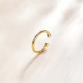 S925 Sterling Silver Ring Ear Clip Women Earrings