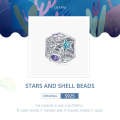 S925 Sterling Silver Starfish Zircon Beads DIY Bracelet Necklace Accessories