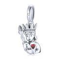 S925 Sterling Silver American Girl Pendant DIY Bracelet Necklace Accessories