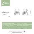 S925 Sterling Silver Eight-legged Spider Ear Studs Women Earrings