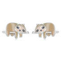 S925 Sterling Silver Cute Sloth Ear Studs Women Earrings