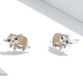 S925 Sterling Silver Cute Sloth Ear Studs Women Earrings