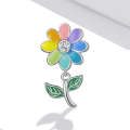 S925 Sterling Silver Colored Sunflower Beads DIY Bracelet Necklace Accessories