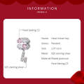 S925 Sterling Silver Heart Four-leaf Clover Beads DIY Bracelet Necklace Accessories