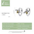 S925 Sterling Silver Mini Bee Women Earrings