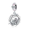 S925 Sterling Silver Rose Invitation Pendant DIY Bracelet Necklace Accessories