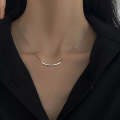 Ladies Light Luxury Bowknot Necklace Clavicle Chain, Specification:XL0338
