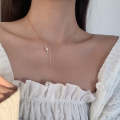 Ladies Light Luxury Bowknot Necklace Clavicle Chain, Specification:XL1325