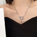 Ladies Light Luxury Bowknot Necklace Clavicle Chain, Specification:XL1845