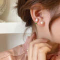 Temperament Ladies Light Luxury Pearl Double Layer Earrings  Earrings, Specification:EH1490