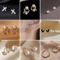 Temperament Ladies Light Luxury Pearl Double Layer Earrings  Earrings, Specification:EH1490
