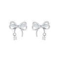 Temperament Ladies Light Luxury Pearl Double Layer Earrings  Earrings, Specification:EH1560