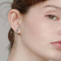 Temperament Ladies Light Luxury Pearl Double Layer Earrings  Earrings, Specification:EH0997
