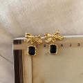 Temperament Ladies Light Luxury Pearl Double Layer Earrings  Earrings, Specification:EH1600