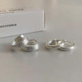 Temperament Ladies Light Luxury Pearl Double Layer Earrings  Earrings, Specification:EH1618