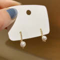 Temperament Ladies Light Luxury Pearl Double Layer Earrings  Earrings, Specification:EH1456