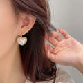 Temperament Ladies Light Luxury Pearl Double Layer Earrings  Earrings, Specification:EH1314
