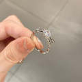Ladies Light Luxury Pearl Butterfly Opening Adjustable Combination Ring, Specification:J3151