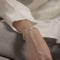 S925 Sterling Silver Gypsophila Beanie Ladies Bracelet, Specification:SL0741