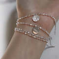 S925 Sterling Silver Gypsophila Beanie Ladies Bracelet, Specification:SL0423