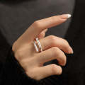S925 Sterling Silver Cool Style Ladies Combination Ring, Specification:J608