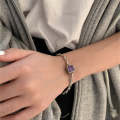 925 Sterling Silver Vintage Open Bracelet Hand Decoration, Specification:SL0726