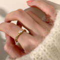 Ladies Light Luxury Snake Shaped  Open Ring, Specification:J3555