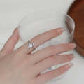 Ladies Light Luxury Green  Geometric Ring, Specification:J3150