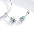 S925 Sterling Silver Pendant Platinum Plated Christmas Tree Beads DIY Bracelet Necklace Accessories