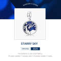 S925 Sterling Silver Starry Sky Pendant DIY Bracelet Necklace Accessories