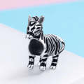 S925 Sterling Silver Cute Zebra Beads DIY Bracelet Necklace Accessories