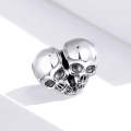 S925 Sterling Silver Skull Bones Beads DIY Bracelet Necklace Accessories