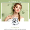 S925 Sterling Silver Little Hamster Beads DIY Bracelet Necklace Accessories