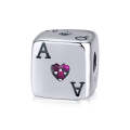S925 Sterling Silver Square Dice Beads DIY Bracelet Necklace Accessories