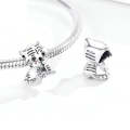 S925 Sterling Silver Pendant Cute Little Tiger Beads DIY Bracelet Necklace Accessories
