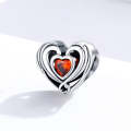 S925 Sterling Silver Heart Beads DIY Bracelet Necklace Accessories