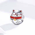 S925 Sterling Silver Fortune Cat Beads DIY Bracelet Necklace Accessories
