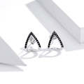 S925 Sterling Silver Simple Geometric  Earrings