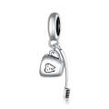 S925 Sterling Silver Toothbrush Cup Pendant DIY Bracelet Necklace Accessories