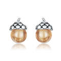 S925 Sterling Silver Oak Fruit Women Earrings Jewelry