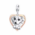 S925 Sterling Silver Little Dog Beads DIY Bracelet Necklace Accessories