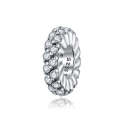 S925 Sterling Silver Shining Winter Zircon Beads DIY Bracelet Necklace Accessories