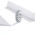 S925 Sterling Silver Shining Winter Zircon Beads DIY Bracelet Necklace Accessories