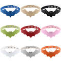3 PCS  European and American Style Popular Bat Styling Leather Necklace Collar, Random Color Deli...