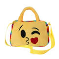Portable Lovely Faces Square Shape Plush Doll Backpack, Kindergarten Children Shoulder Bag