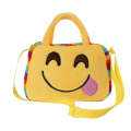 Portable Lovely Faces Square Shape Plush Doll Backpack, Kindergarten Children Shoulder Bag