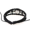 European and American Hand-knitted Beaded Retro DIY Bracelet Sagittarius Constellation Leather Pu...