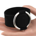 2 PCS European and American Simple Round Velvet Bracelet Fashion Metal Wristband Bracelet, Random...